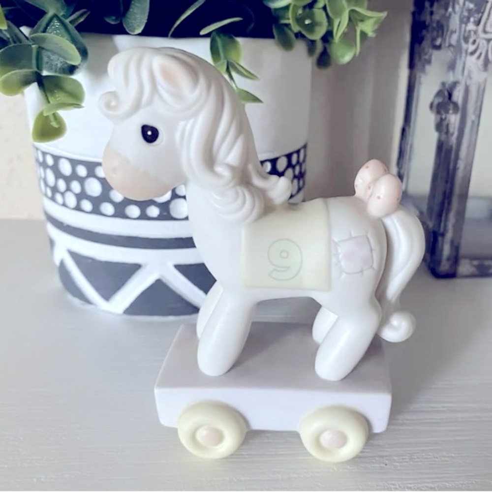 Precious Moments 9th Birthday Horse Being Nine Is Just Divine Train Piece 521833